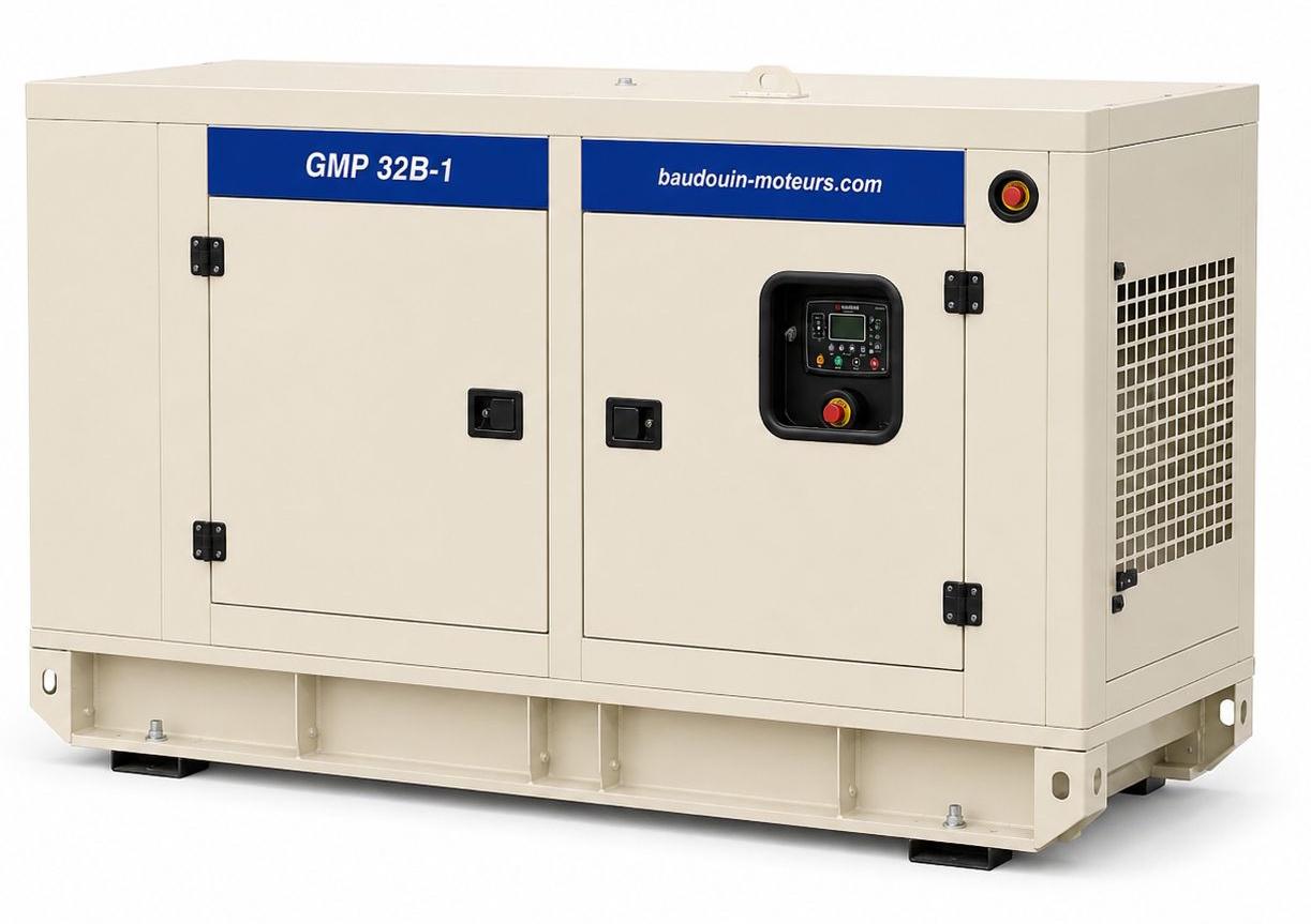 Дизельный генератор Baudouin GMP 32B-1 в кожухе