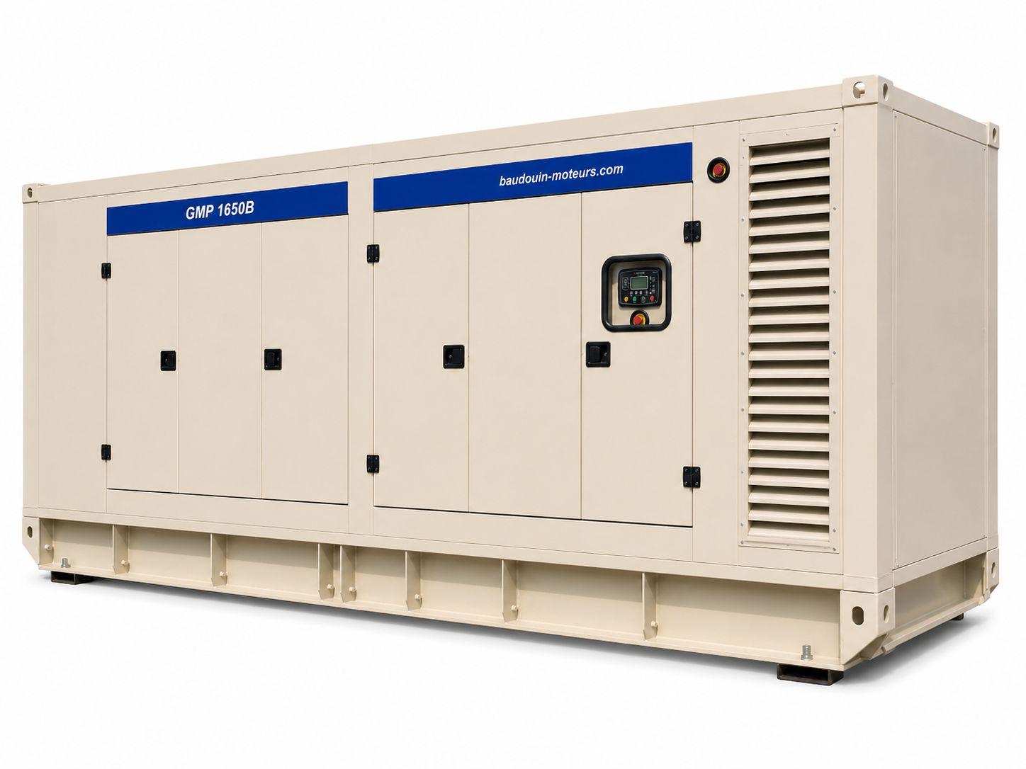 Дизельный генератор Baudouin GMP 1650B в кожухе