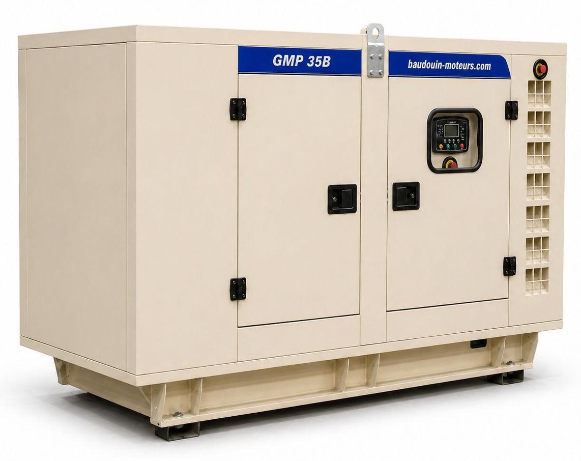 Дизельный генератор Baudouin GMP 35B в кожухе