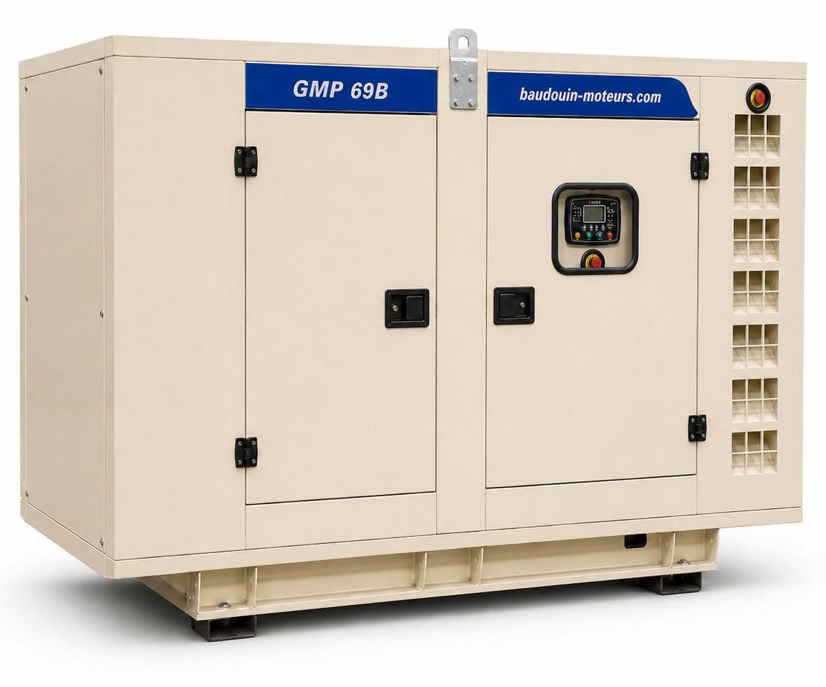 Дизельный генератор Baudouin GMP 69B в кожухе