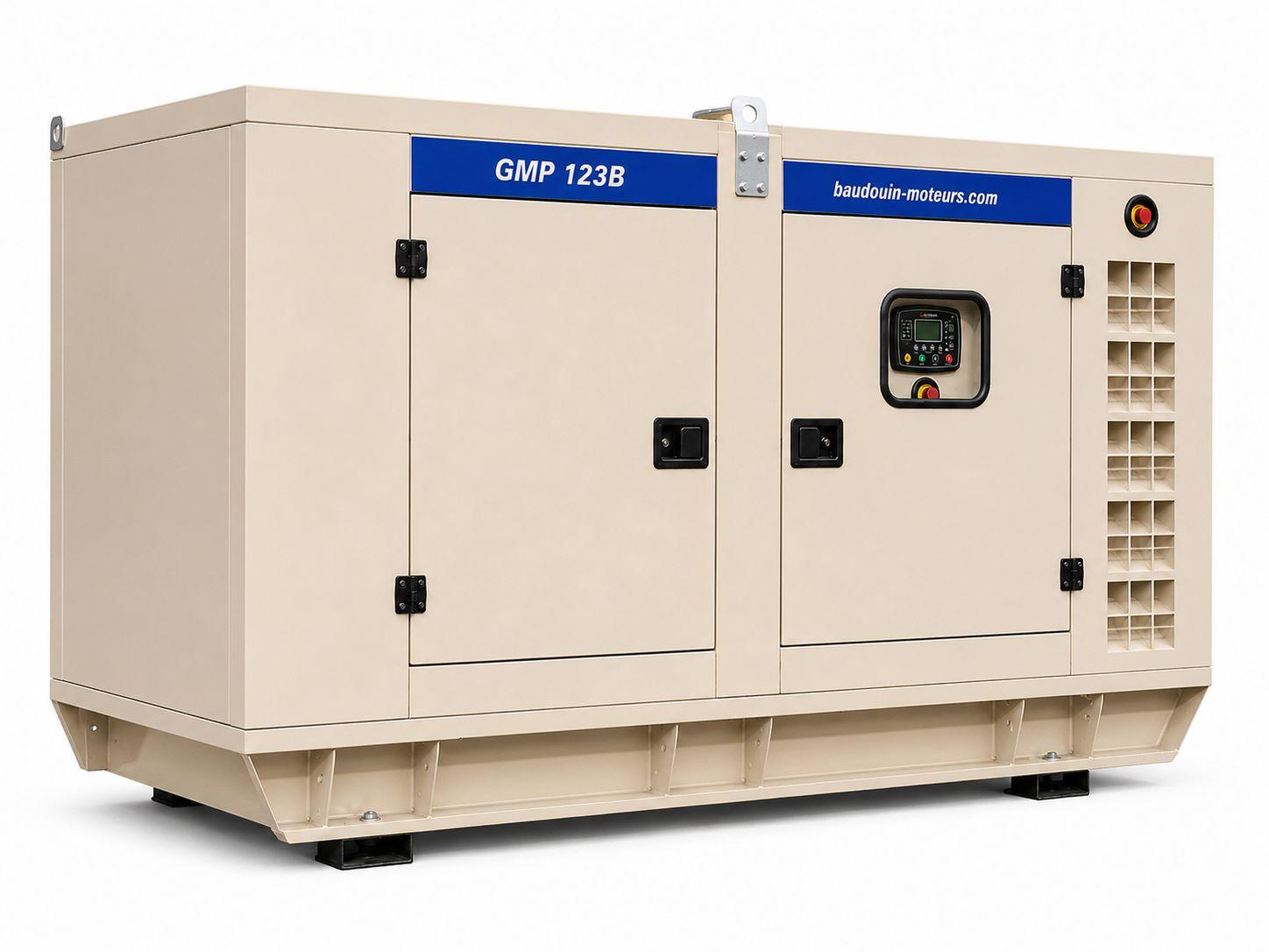 Дизельный генератор Baudouin GMP 123B в кожухе