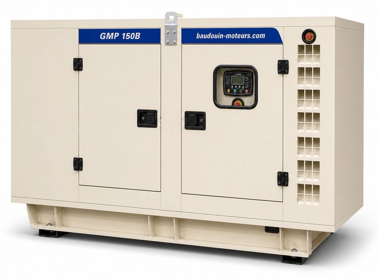 Дизельный генератор Baudouin GMP 150B в кожухе