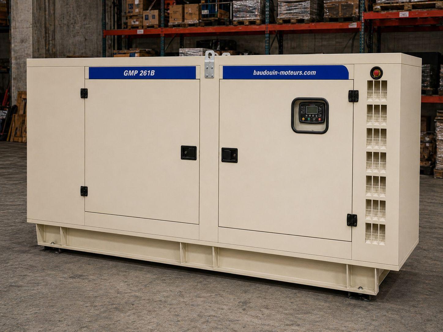 Дизельный генератор Baudouin GMP 261B в кожухе