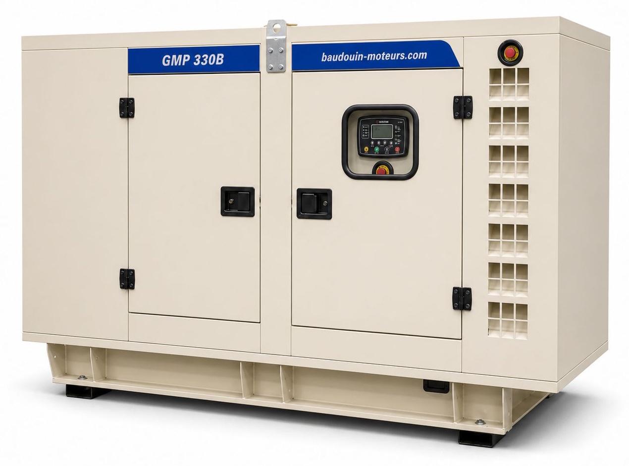 Дизельный генератор Baudouin GMP 330B в кожухе