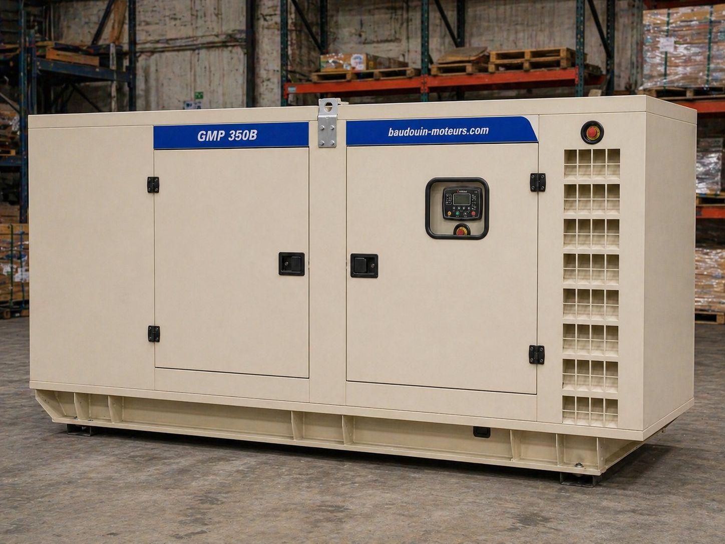 Дизельный генератор Baudouin GMP 350B в кожухе
