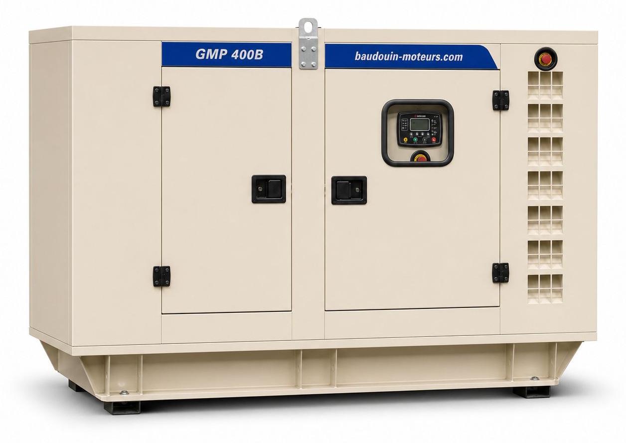 Дизельный генератор Baudouin GMP 400B в кожухе