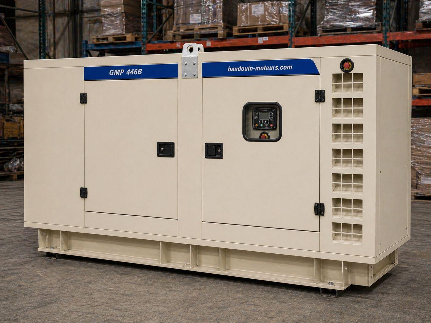Дизельный генератор Baudouin GMP 446B в кожухе