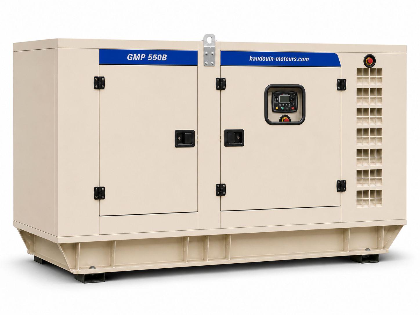 Дизельный генератор Baudouin GMP 550B в кожухе