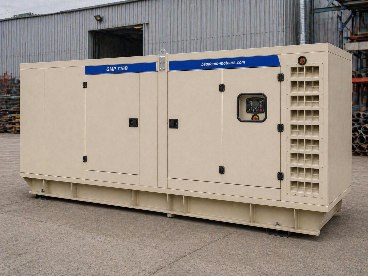 Дизельный генератор Baudouin GMP 716B в кожухе