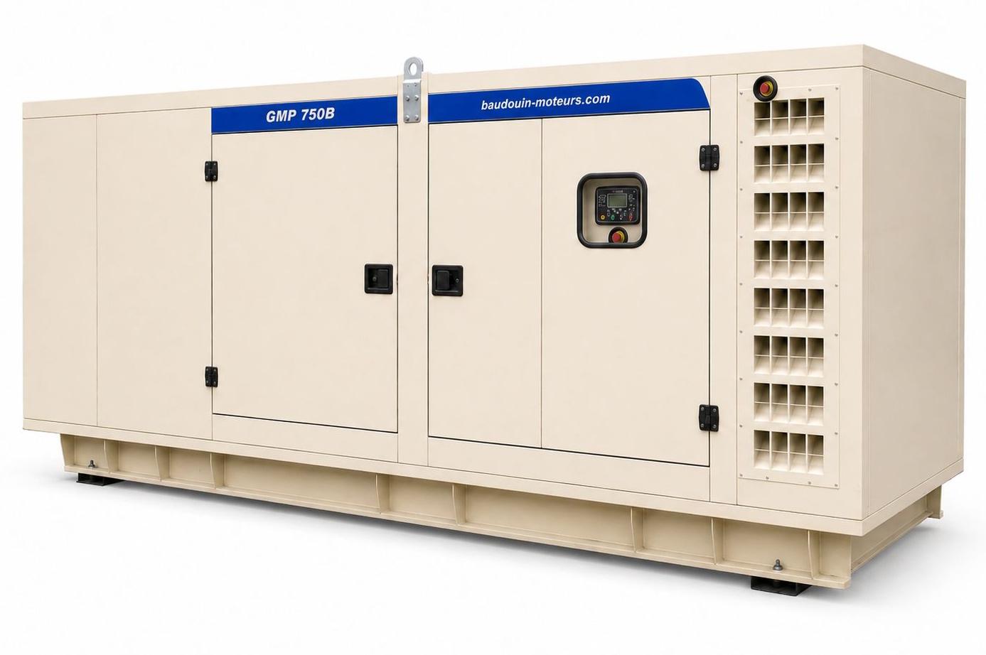 Дизельный генератор Baudouin GMP 750B в кожухе