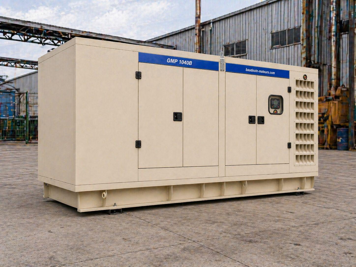 Дизельный генератор Baudouin GMP 1040B в кожухе