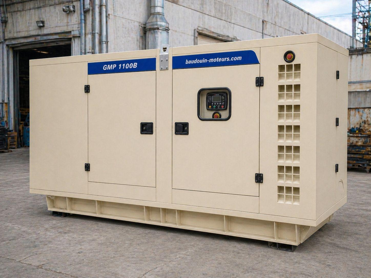 Дизельный генератор Baudouin GMP 1100B в кожухе