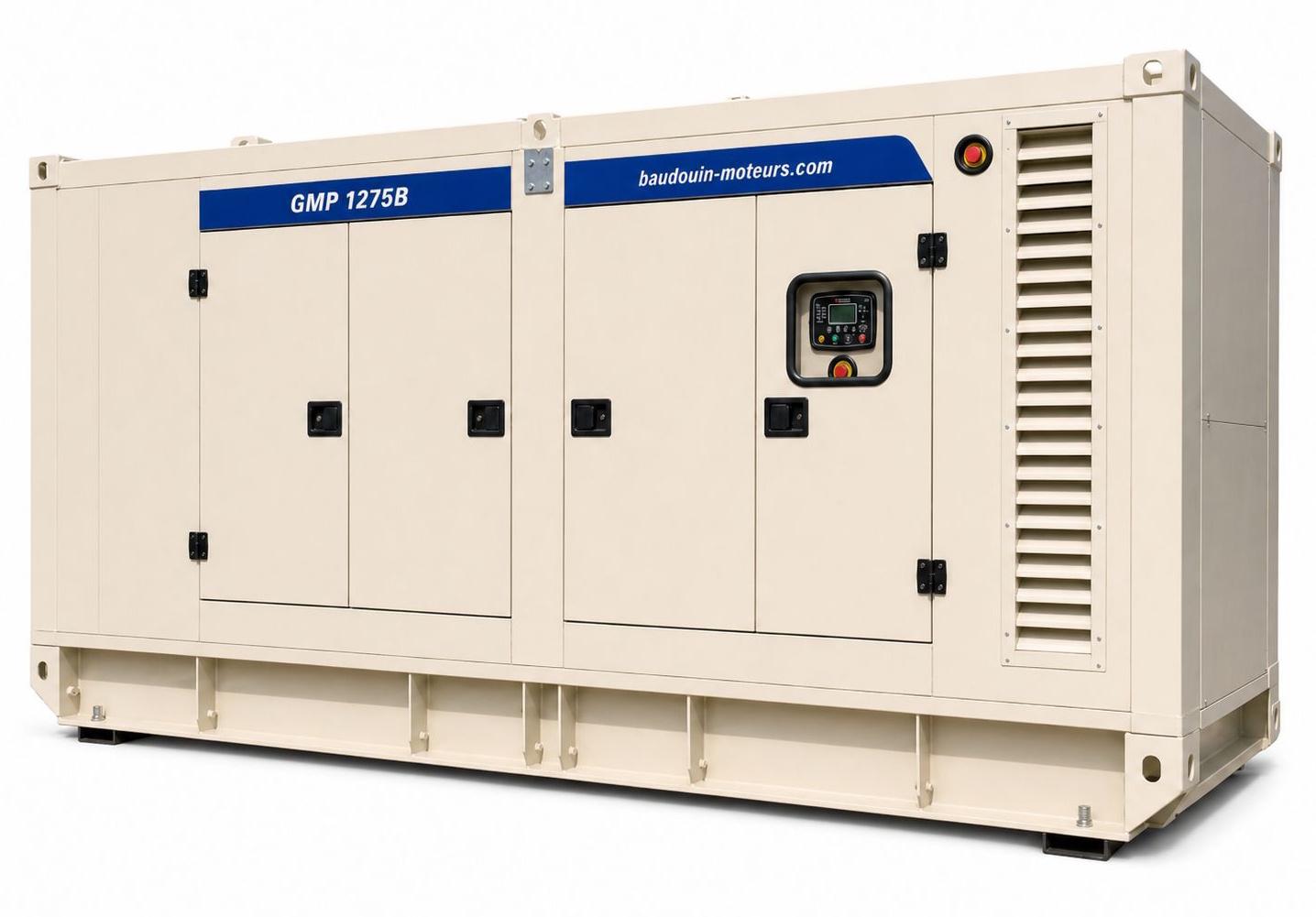 Дизельный генератор Baudouin GMP 1275B в кожухе