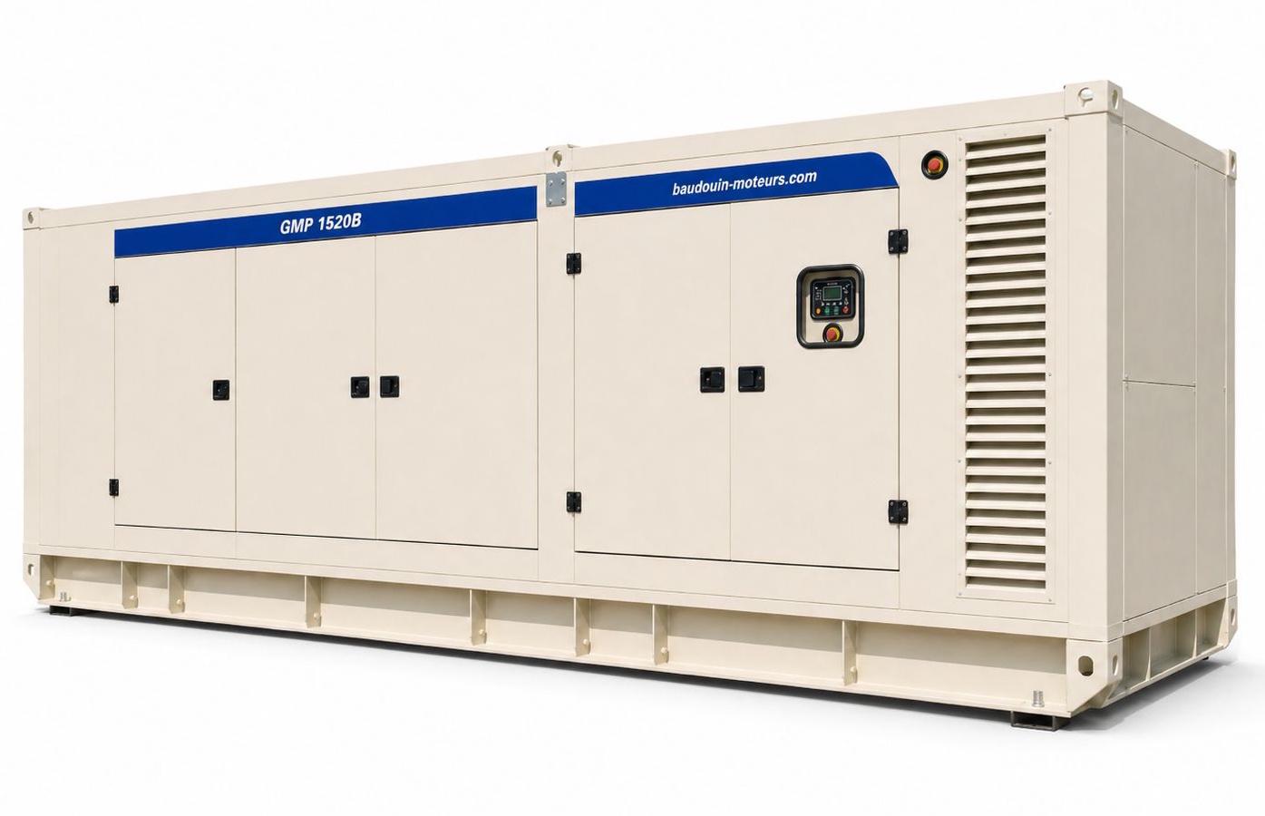 Дизельный генератор Baudouin GMP 1520B в кожухе
