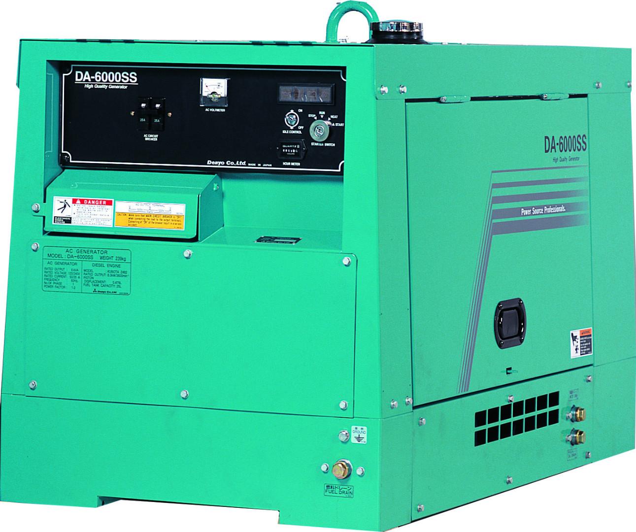 Дизельный генератор Denyo DA-6000SS