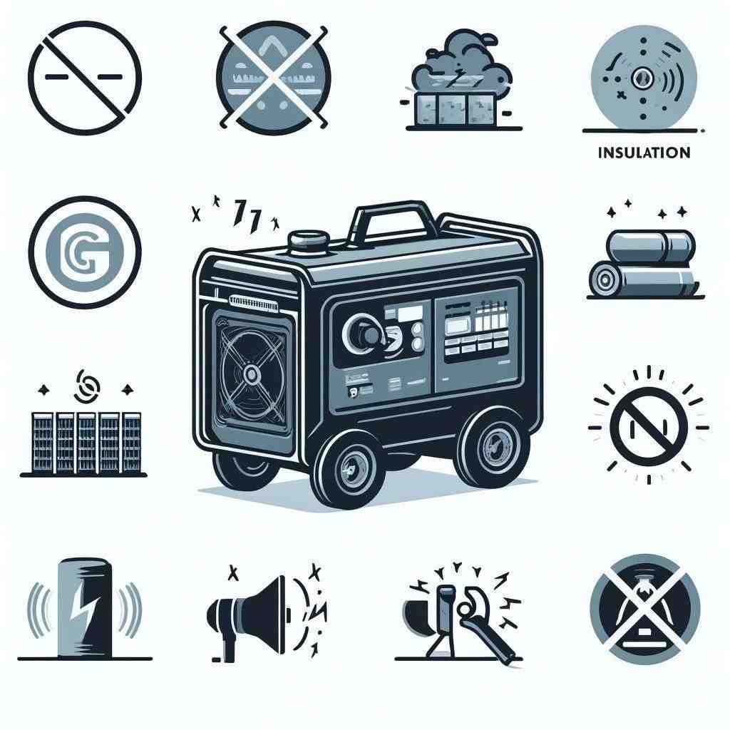 Как уменьшить шум от работы переносного электрогенератора?