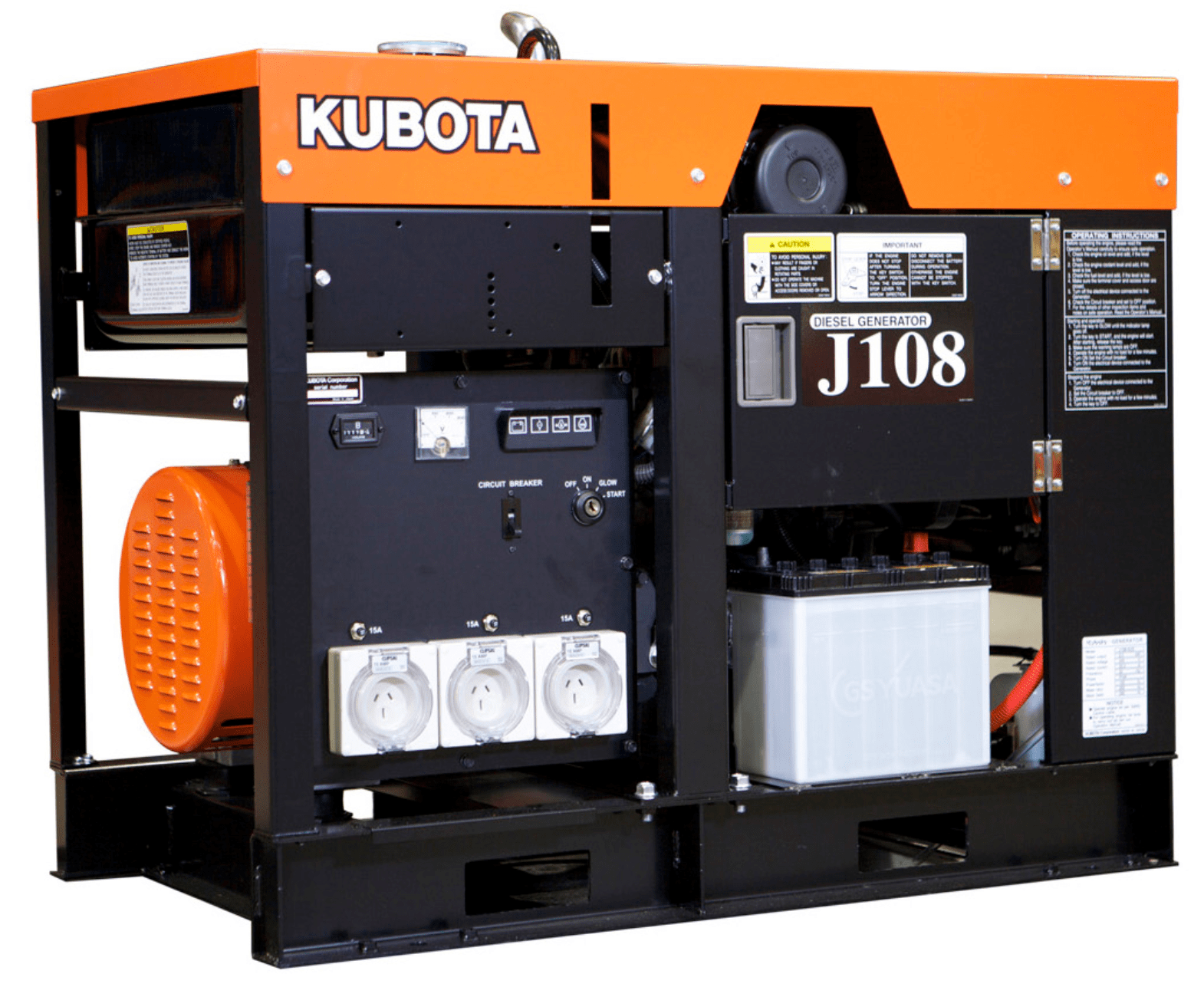 Генератор Kubota J 108