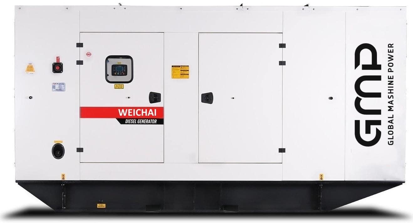 Дизельный генератор Weichai GMP 550 WA в кожухе