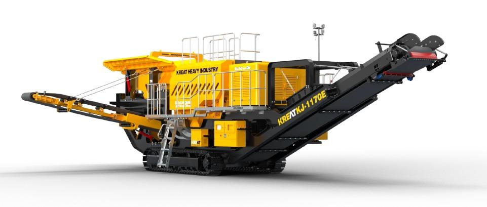 Передвижная щековая дробилка KREAT KJ-1170E