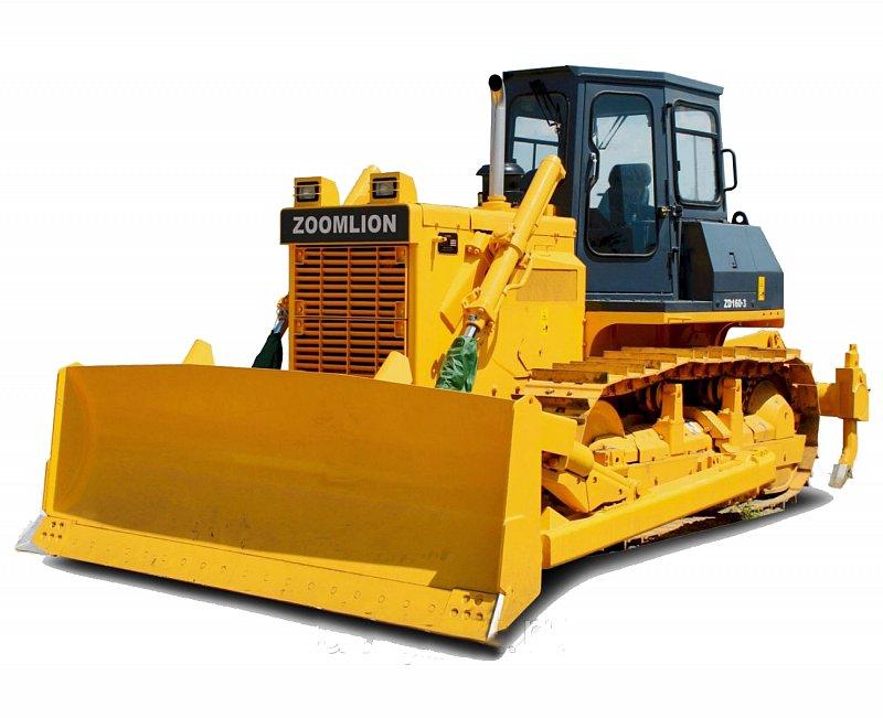 Гусеничный бульдозер Zoomlion ZD160S-3 с грунтозацепными гусеницами (болотоход, ширина башмаков 800 мм)