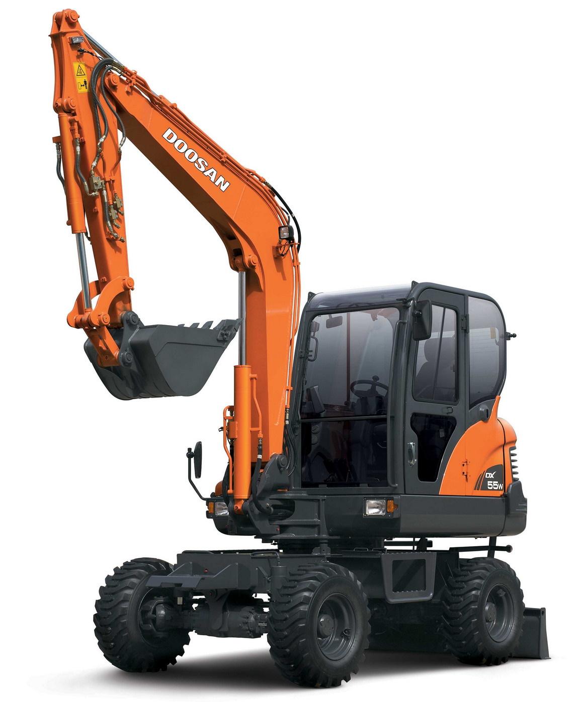 Мини-экскаватор Doosan DX55W купить от поставщика — Экскаватор