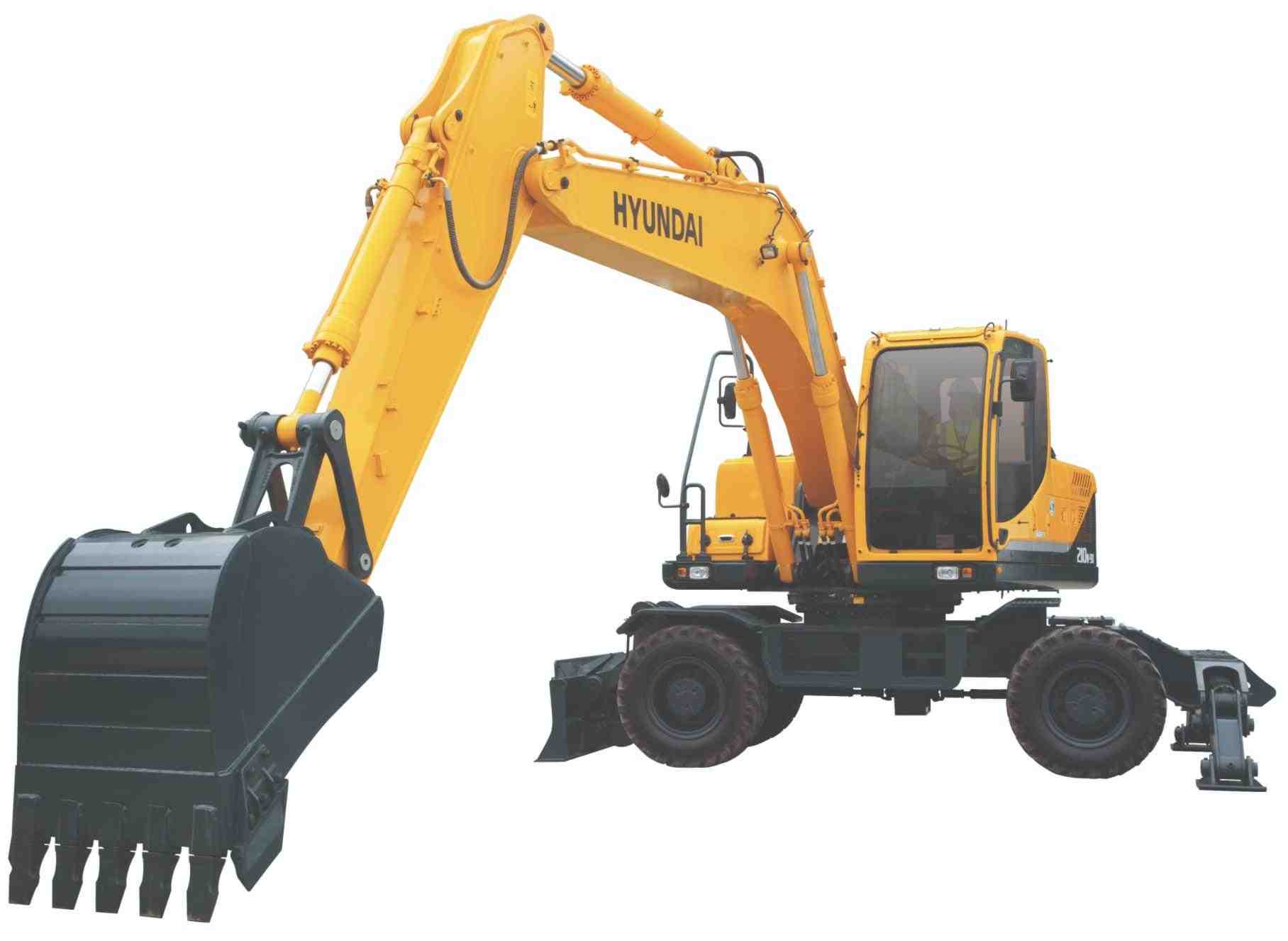 Колесный экскаватор Hyundai R210W-9S купить от поставщика — Экскаватор