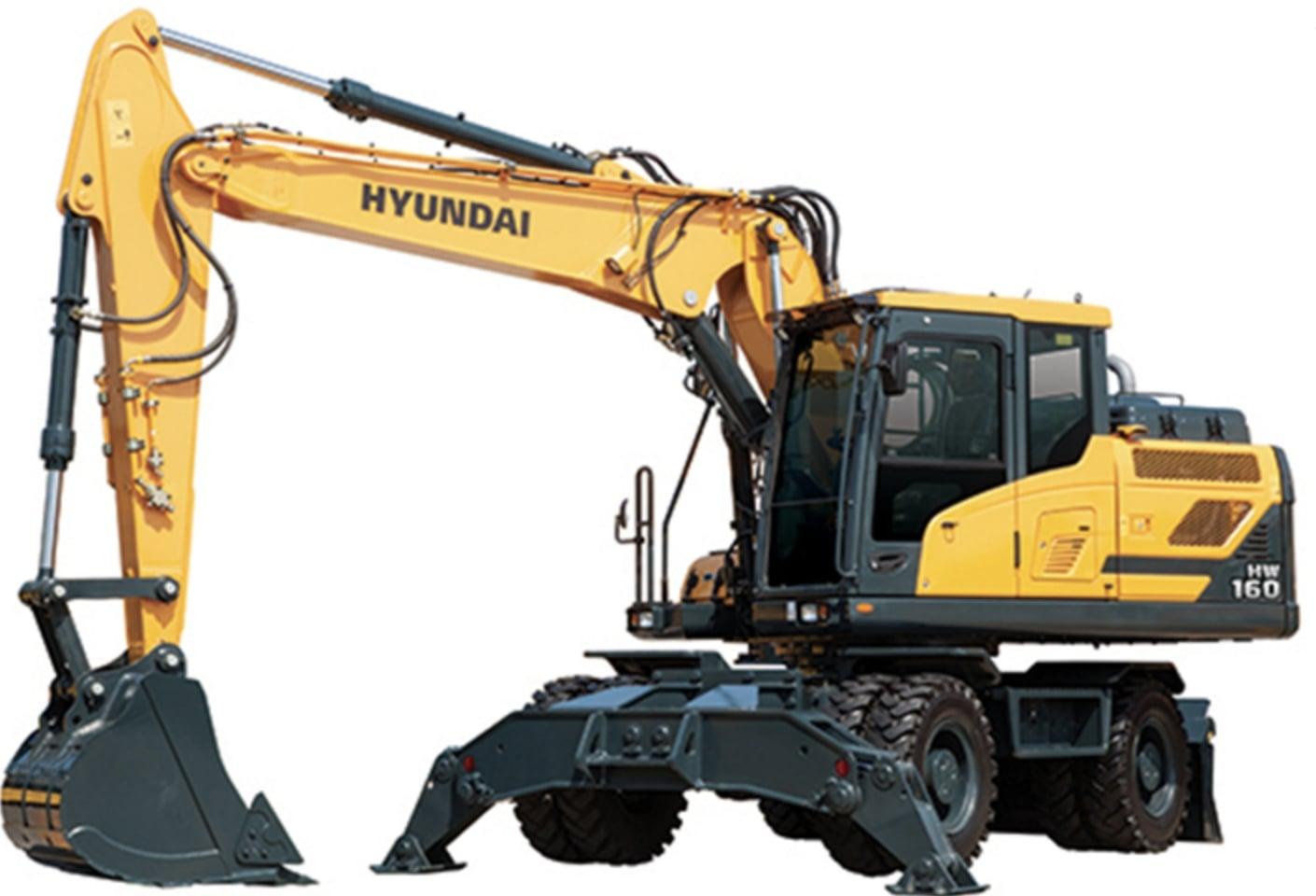 Колесный экскаватор Hyundai HW160