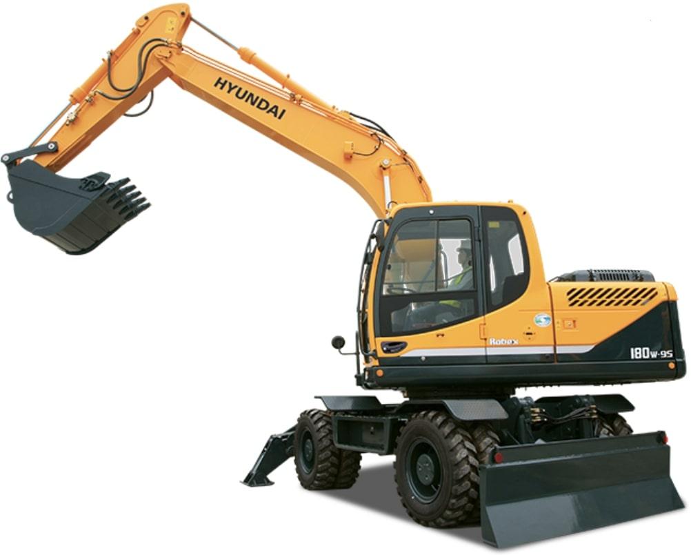 Колесный экскаватор Hyundai R180W-9S