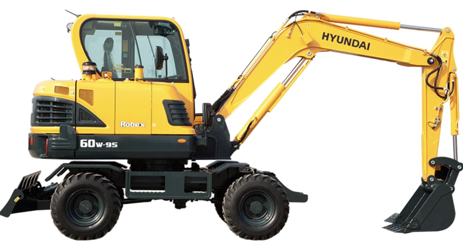 Колесный экскаватор Hyundai R60W-9S