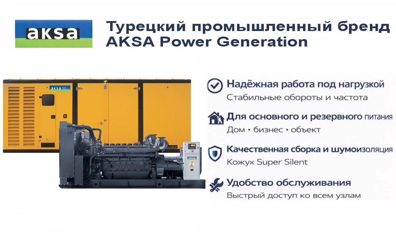 Генератор Aksa APD1250P в кожухе
