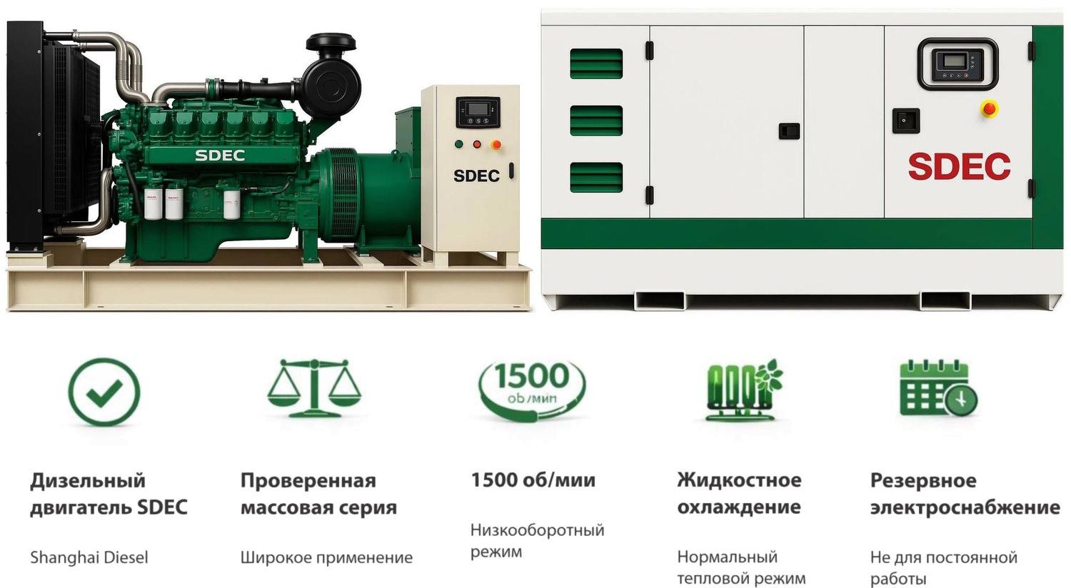 Генератор SDEC GMP 1238SD в кожухе
