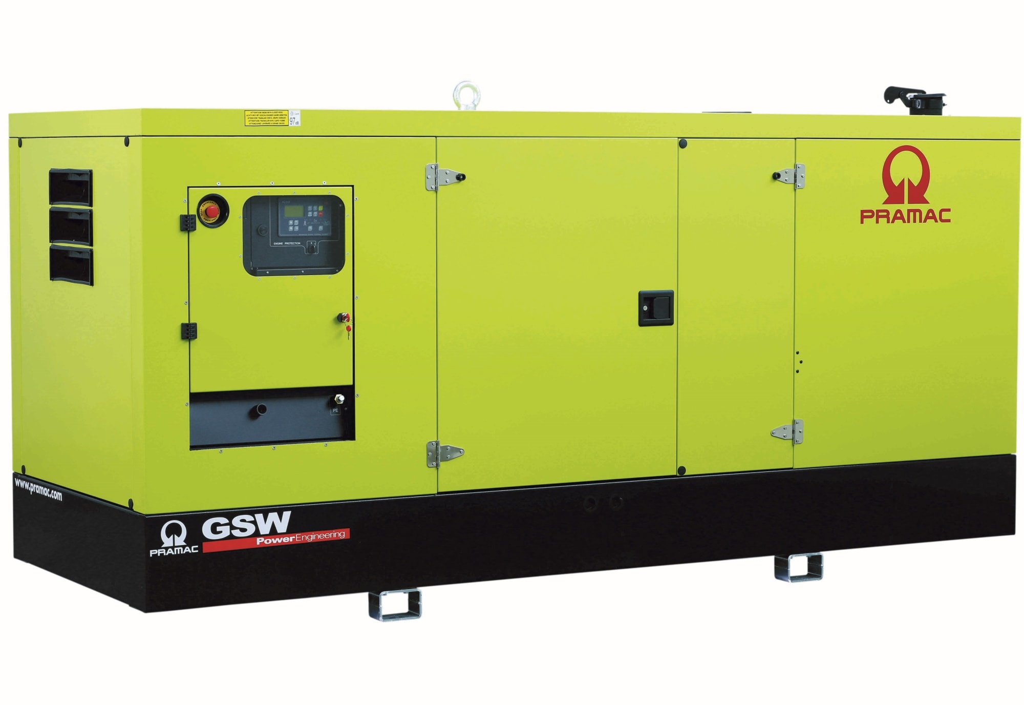 Дизельный генератор Pramac GSW 170 I в кожухе