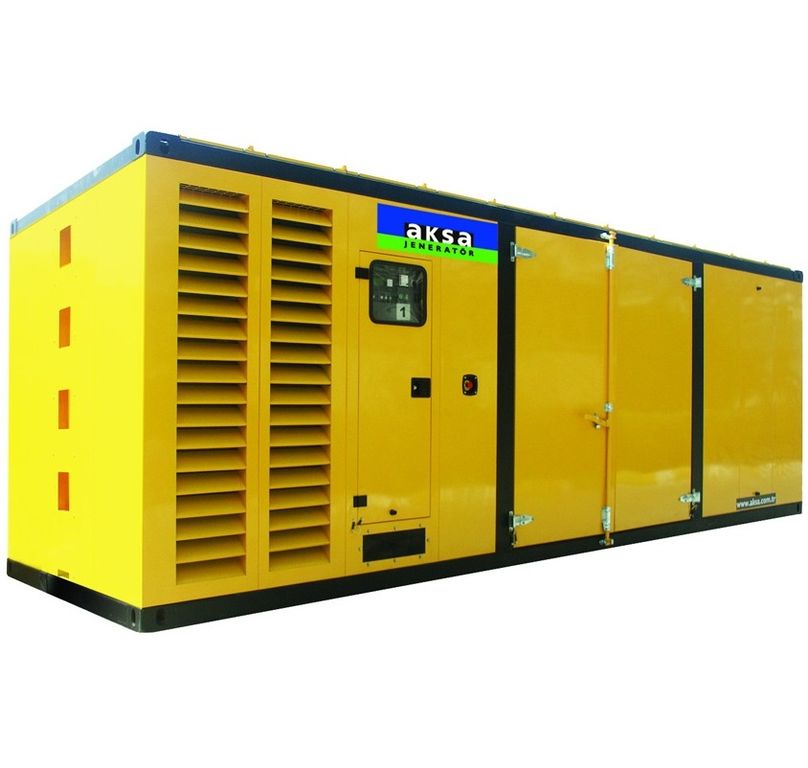 Дизельный генератор Aksa APD 1100M в кожухе