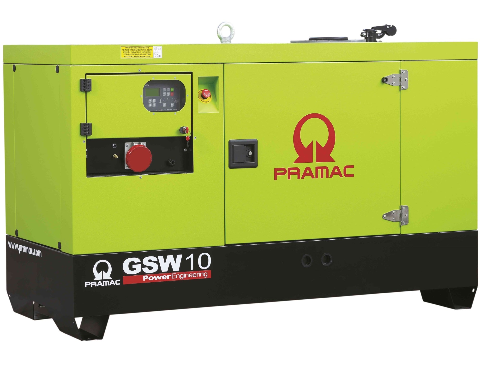 Дизельный генератор Pramac GSW 10 P в кожухе
