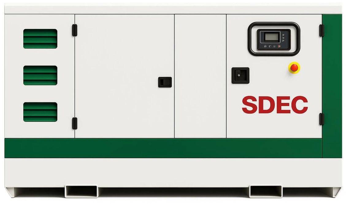 Дизельный генератор SDEC GMP 1100SD в кожухе