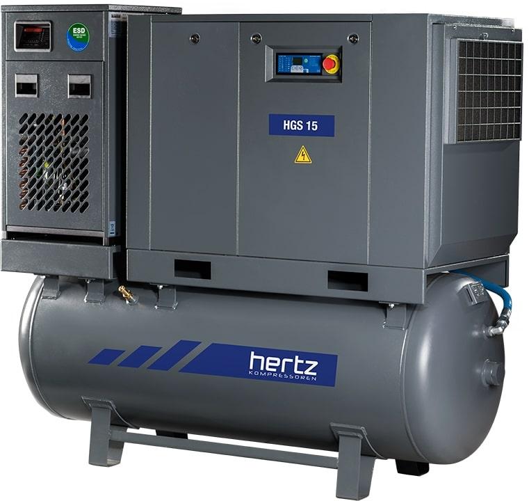 Винтовой компрессор Hertz HGS 4-13 250 Compact