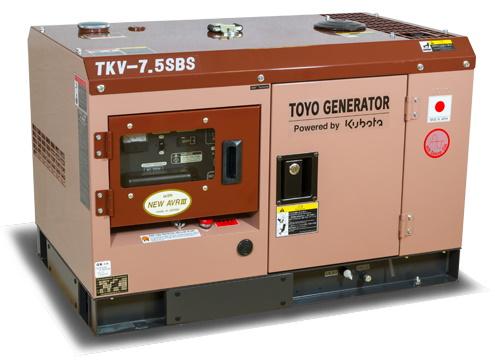 Дизельный генератор TOYO TKV-7.5SBS