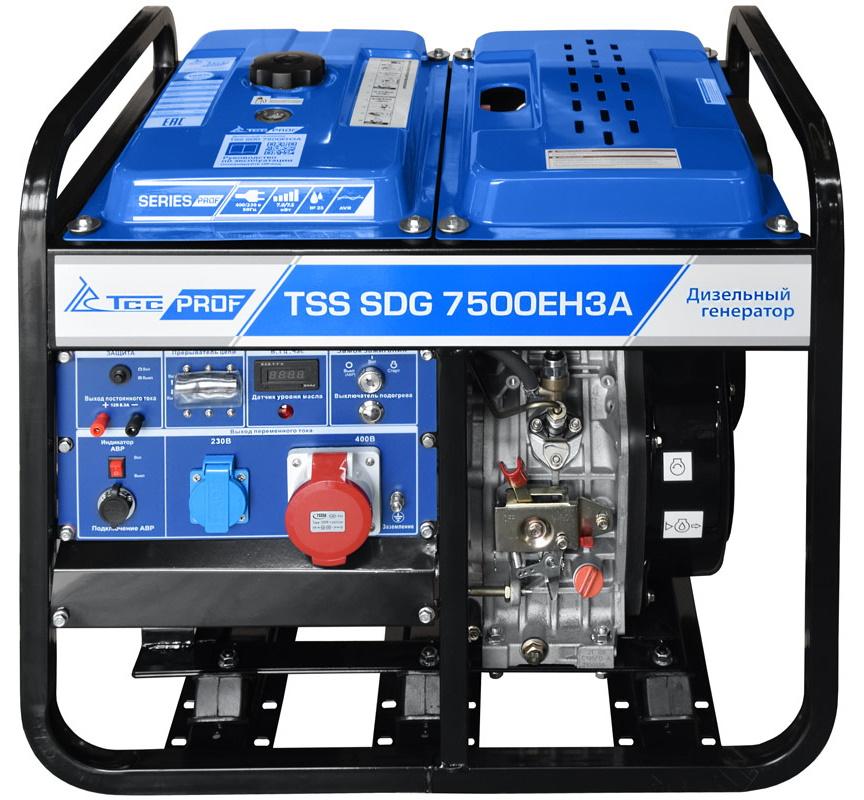 Дизельный генератор TSS SDG 7500EH3A