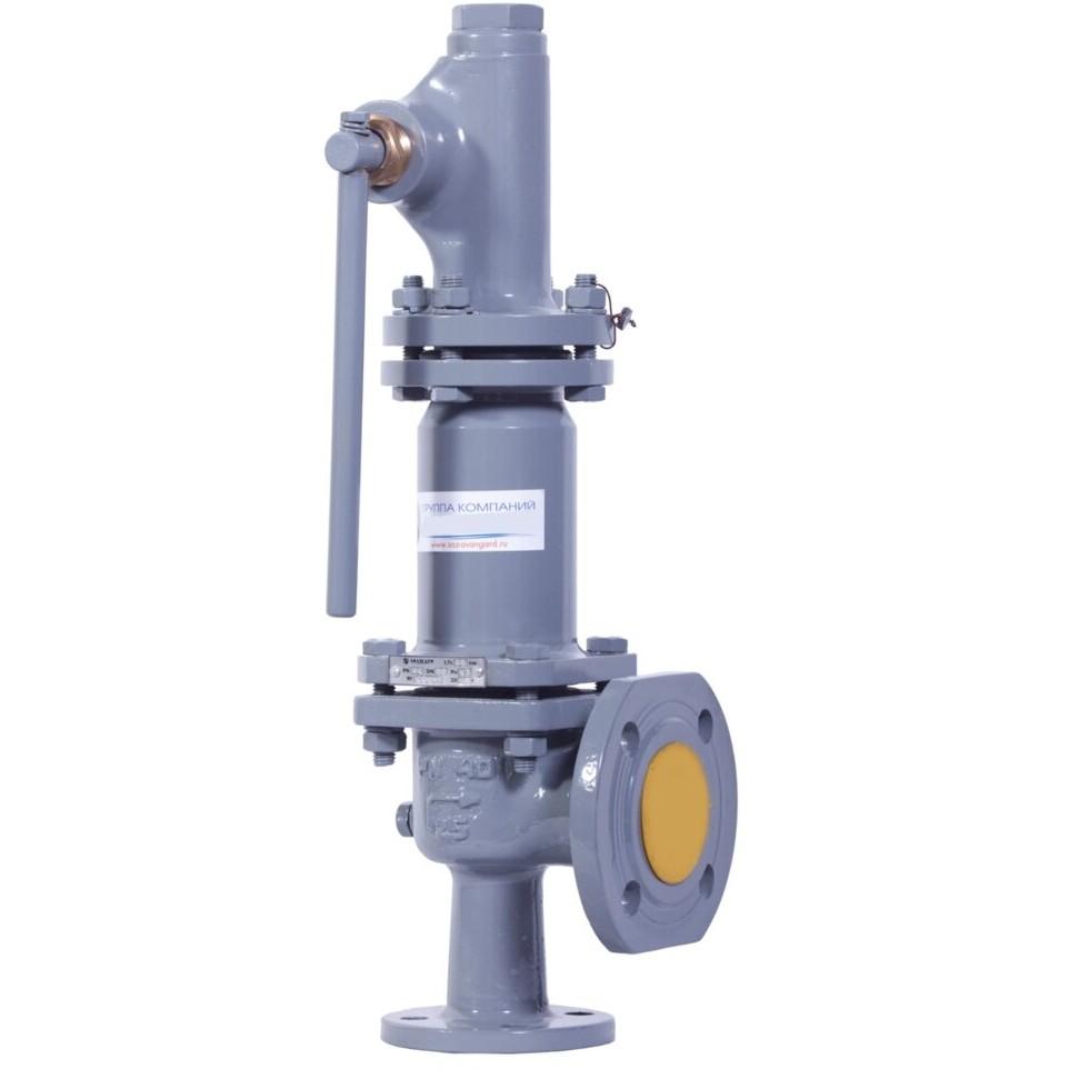 Клапан предохранительный 17с25нж DN25 PN40 (Рн=1,84 МПа) фланцевый с ручным подрывом ЗИФ